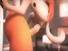 Female dog sucking a man's dick and got fucked in animal pussy
